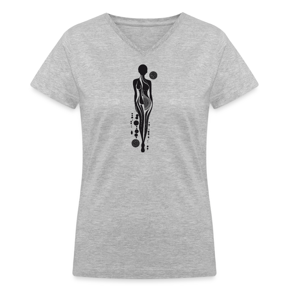 Ethereal Essence V-Neck - gray