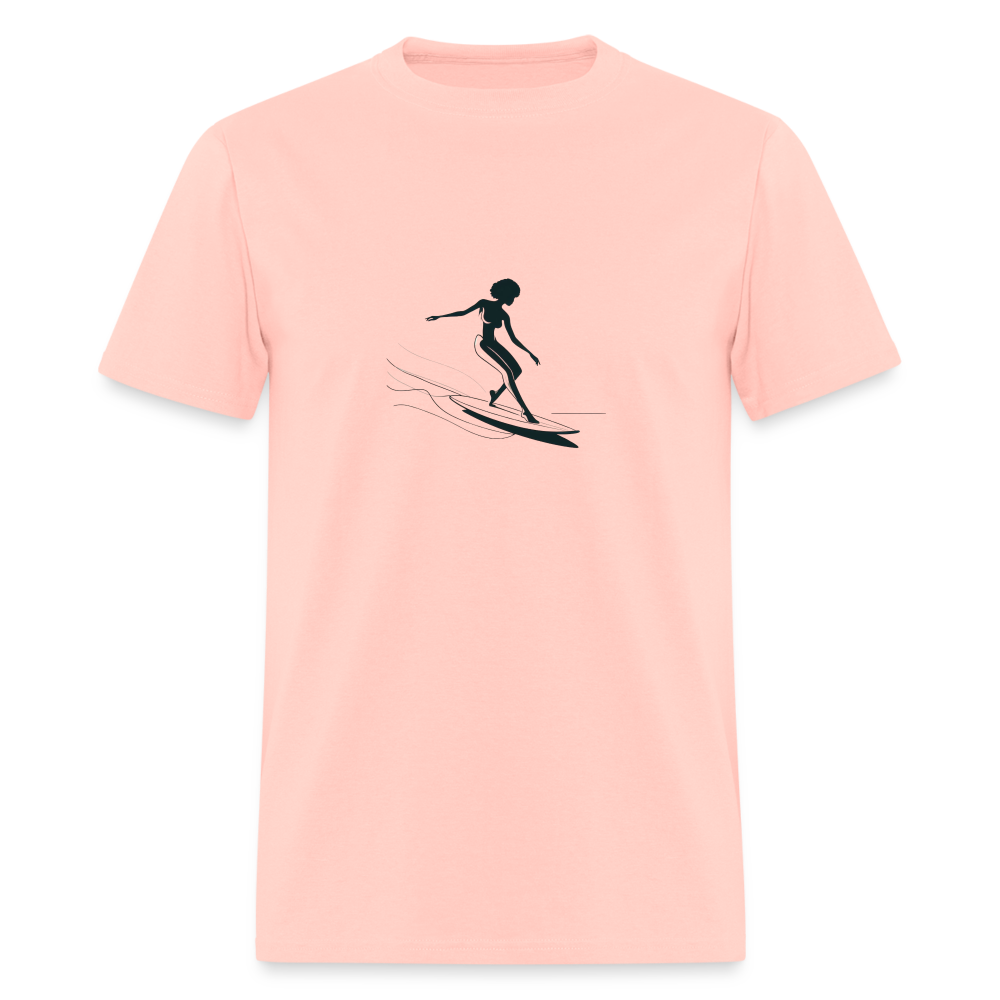 Surfing Silhouette - blush pink