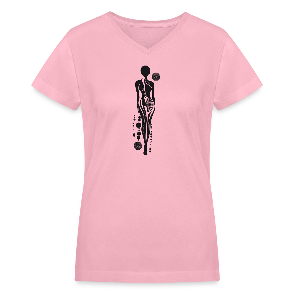 Ethereal Essence V-Neck - pink