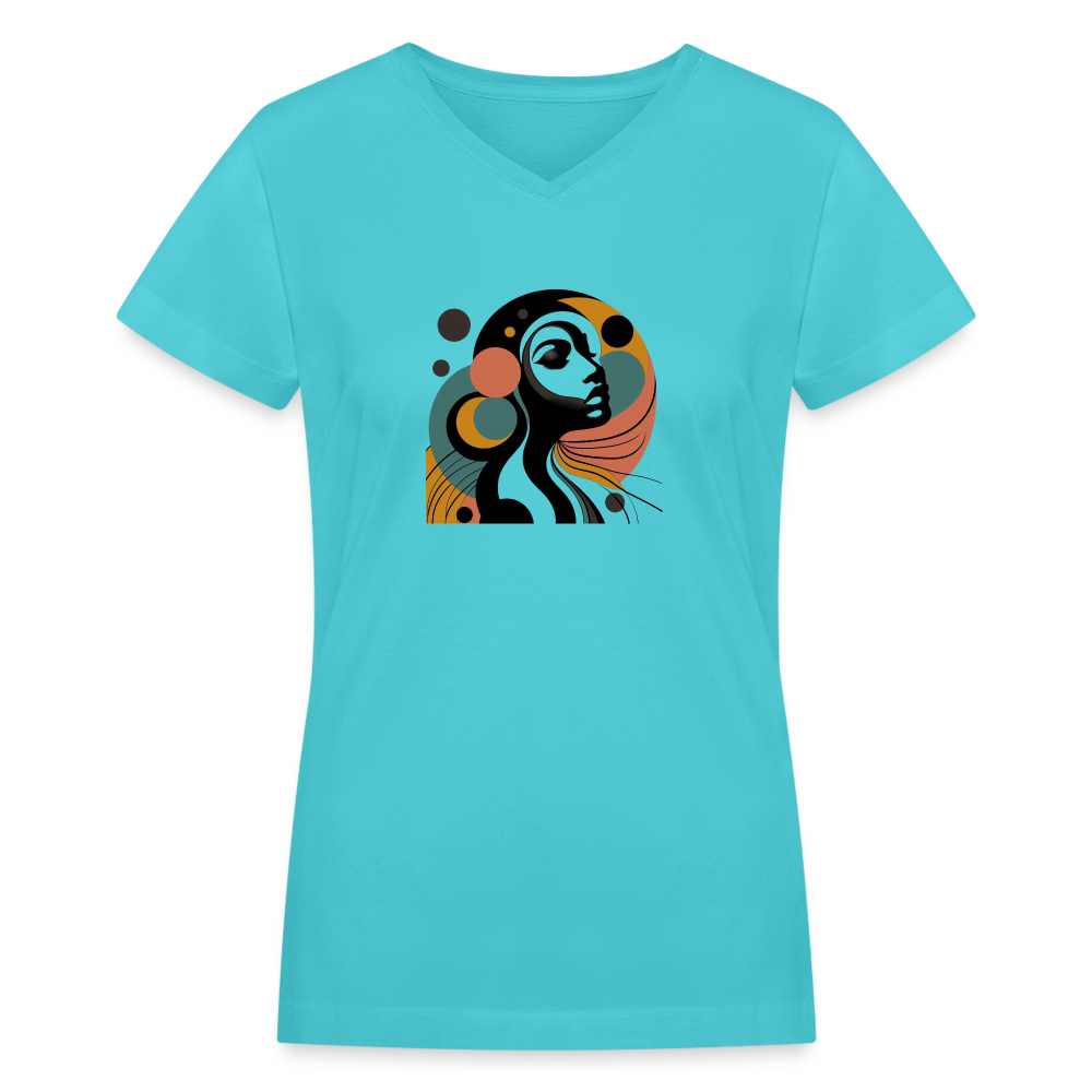 Artistic Serenity T-Shirt - aqua