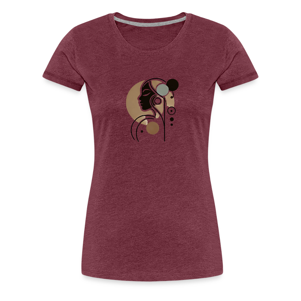Essence of Elegance Tee - heather burgundy