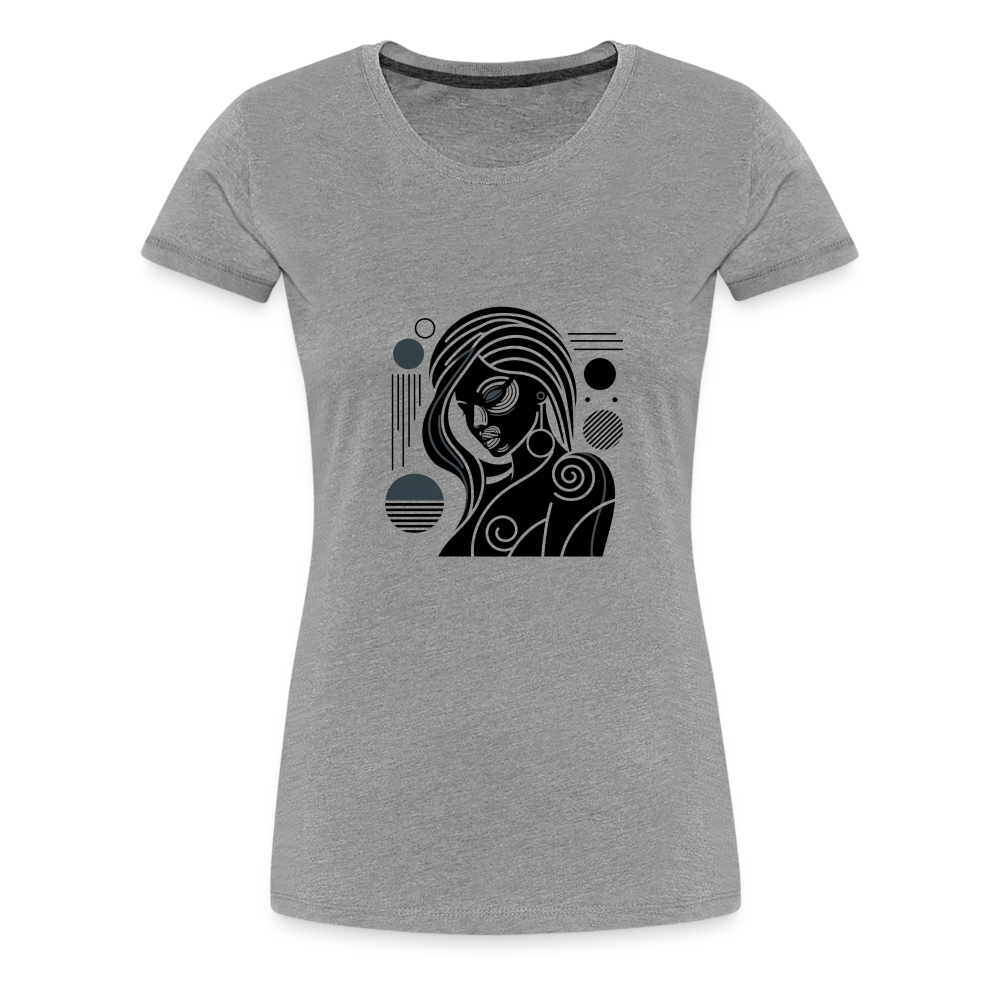 Abstract Goddess - heather gray