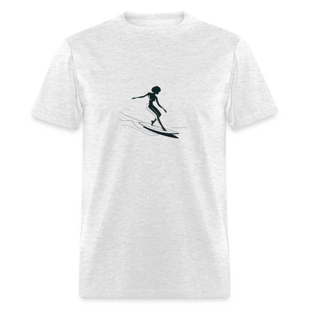 Surfing Silhouette - light heather gray