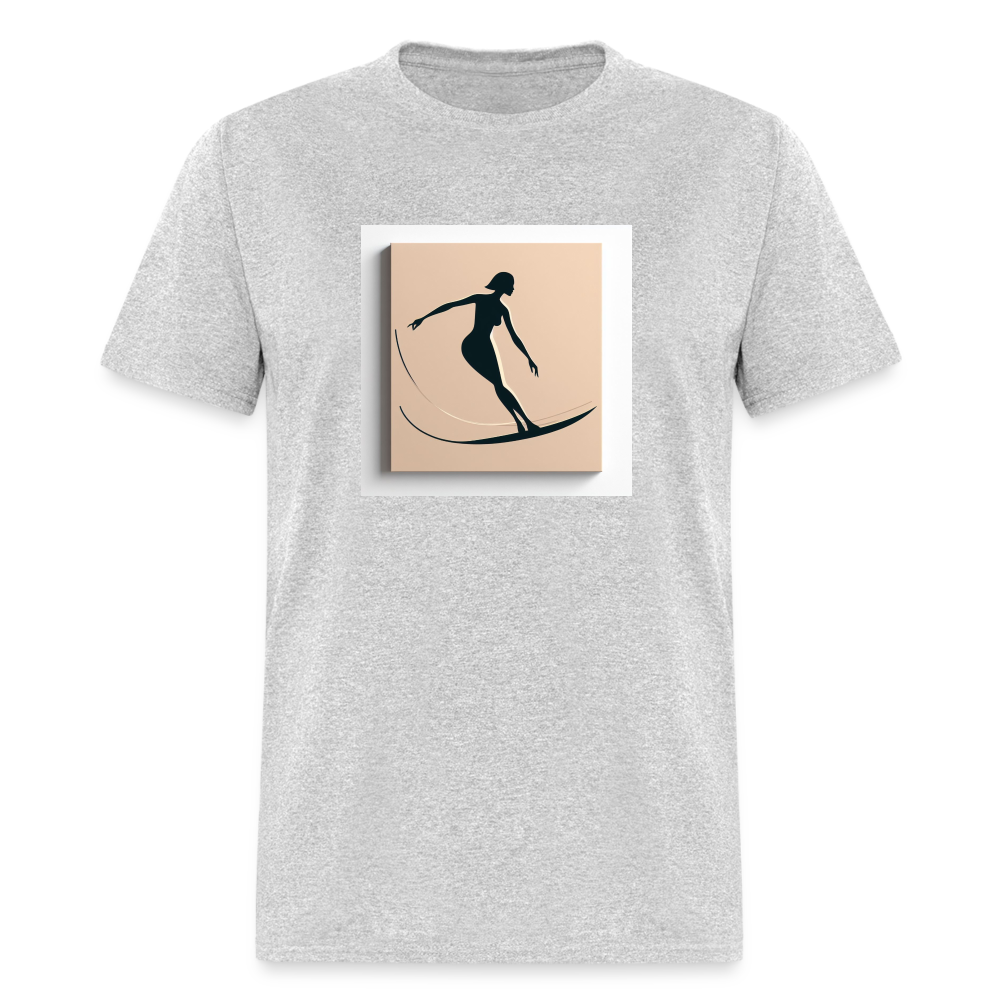 Surfing Silhouette - heather gray