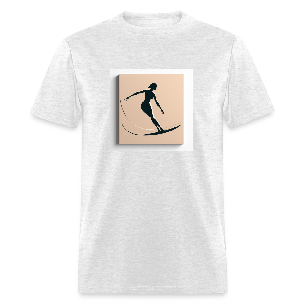 Surfing Silhouette - light heather gray