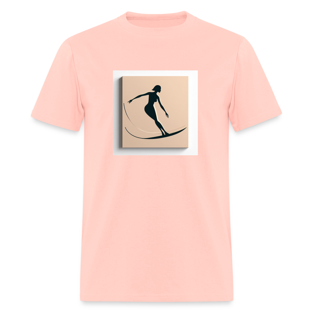 Surfing Silhouette - blush pink 